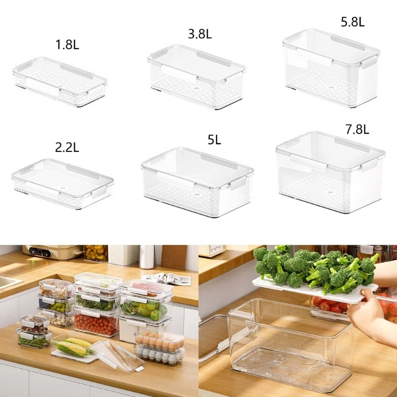 

Refrigerator Drain Box Sealing Box Kitchen Organize Supplies