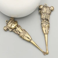 1pc brass mini spoon jar accessories pendants locket necklace keychain