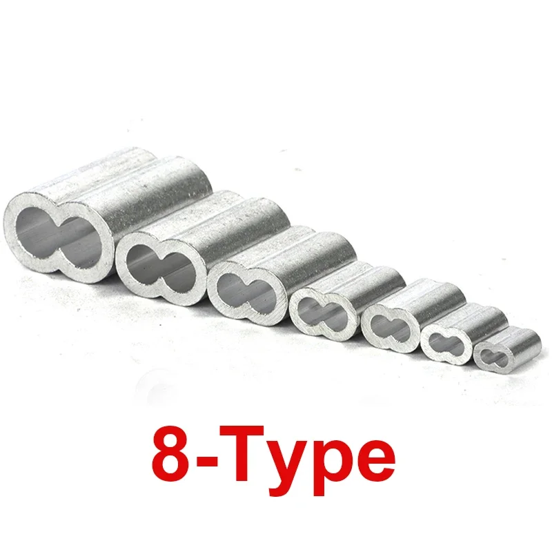 

Алюминиевые клипсы для троса 0.5/1/2/3/4/5/6/8/10/12~26 мм