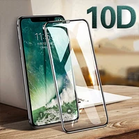 10d protective tempered glass on the for iphone 11 12 13 pro max 12 mini xs max x xr 8 7 6s 6 plus se2020 glass screen protector