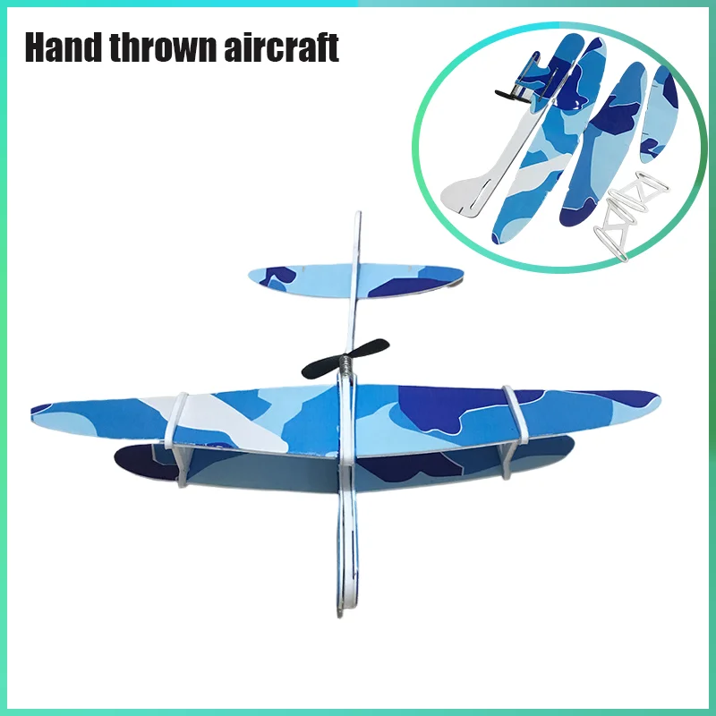 

Craelectric Glider Hand Thrown Aircraft Foam Biplane Outdoor Swing Chargingfall Resistant Model Aircraftchildren's Toy Airft