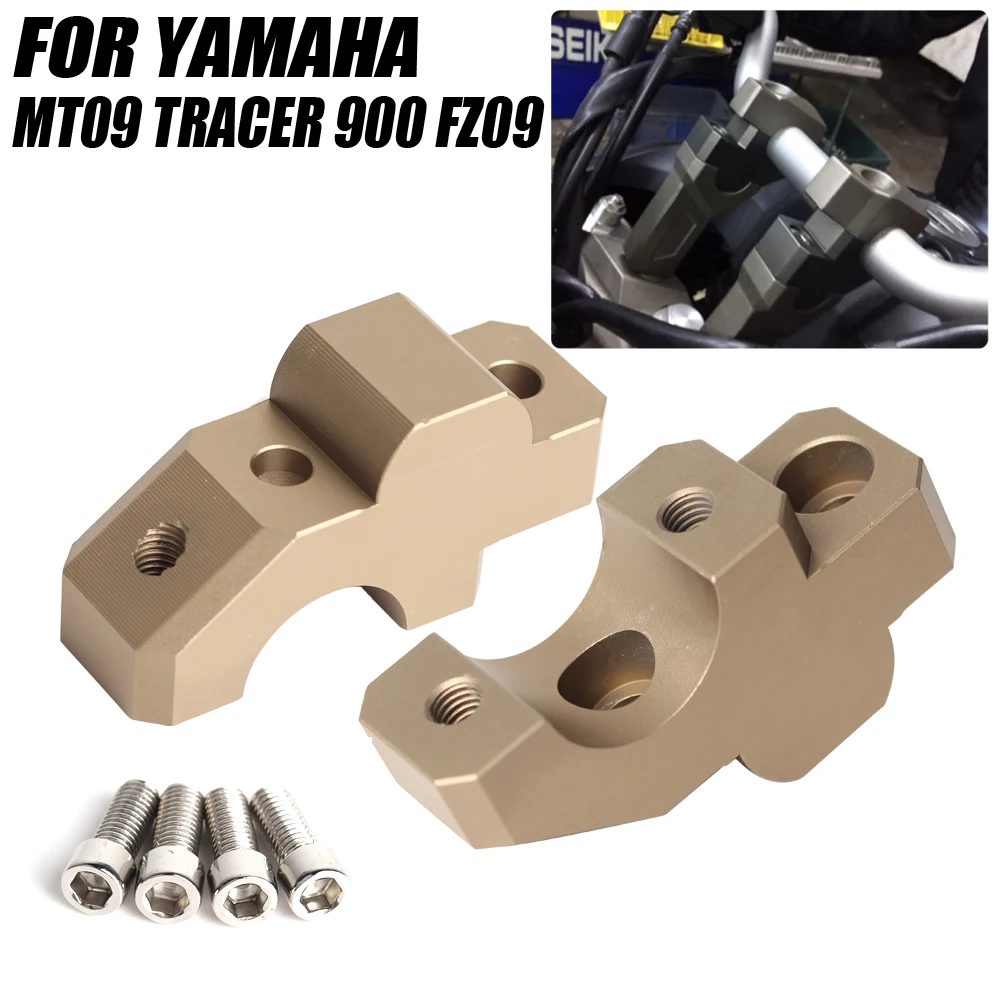 

Для YAMAHA MT09 Tracer 900 GT FZ09 мотоциклетная рукоятка Riser Clamp удлиняющий Руль адаптер крепление 2021 2020 2019 2018 2017