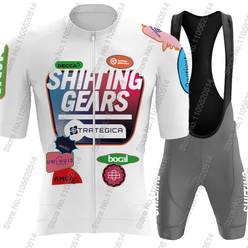 Фото Комплект велоформы Shifting Gears Strategica 2026 для мужчин: джерси и шорты для шоссейного велосипеда, Бельгия, для MTB №5