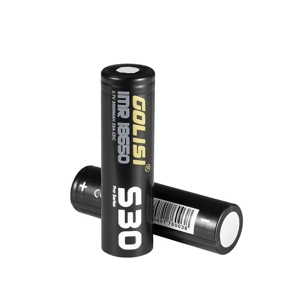 Литиевая аккумуляторная батарея Golisi S30 IMR 18650 3000 мАч 3 7 В 25 А 92 5 Вт до 75