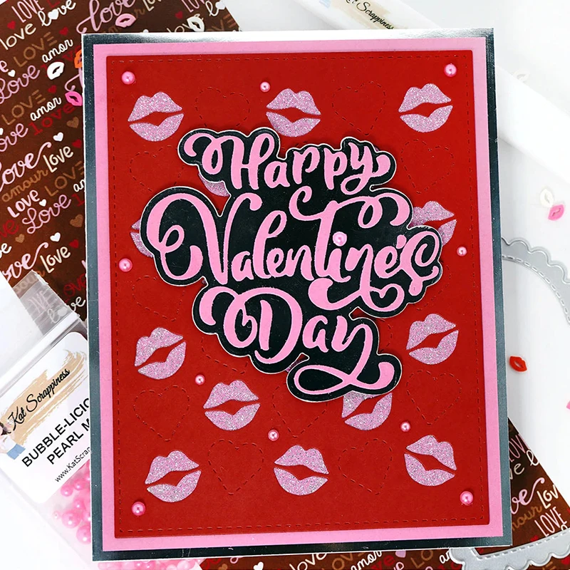 

KLJUYP День Святого Валентина сердце металлические штампы трафареты для «сделай сам» Скрапбукинг/альбом декоративное тиснение «сделай сам» б...