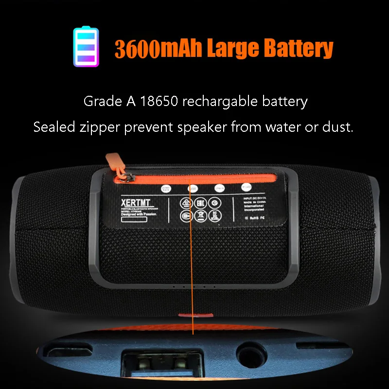 Портативная Водонепроницаемая Bluetooth-колонка 3600 мАч 40 Вт |