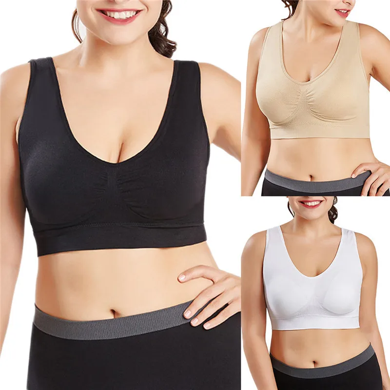 

Sports Yoga Bra Women Seamless Padded Sports Bra Fitness Running Gym Bra Sports Underwear Push Up Sport Bra S-4XL