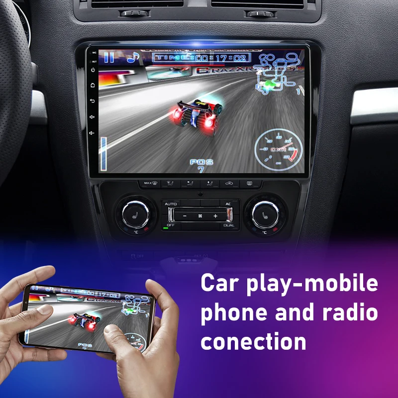Автомагнитола на Android для Volkswagen Skoda Octavia 2 2004-2013 мультимедийный видеоплеер с