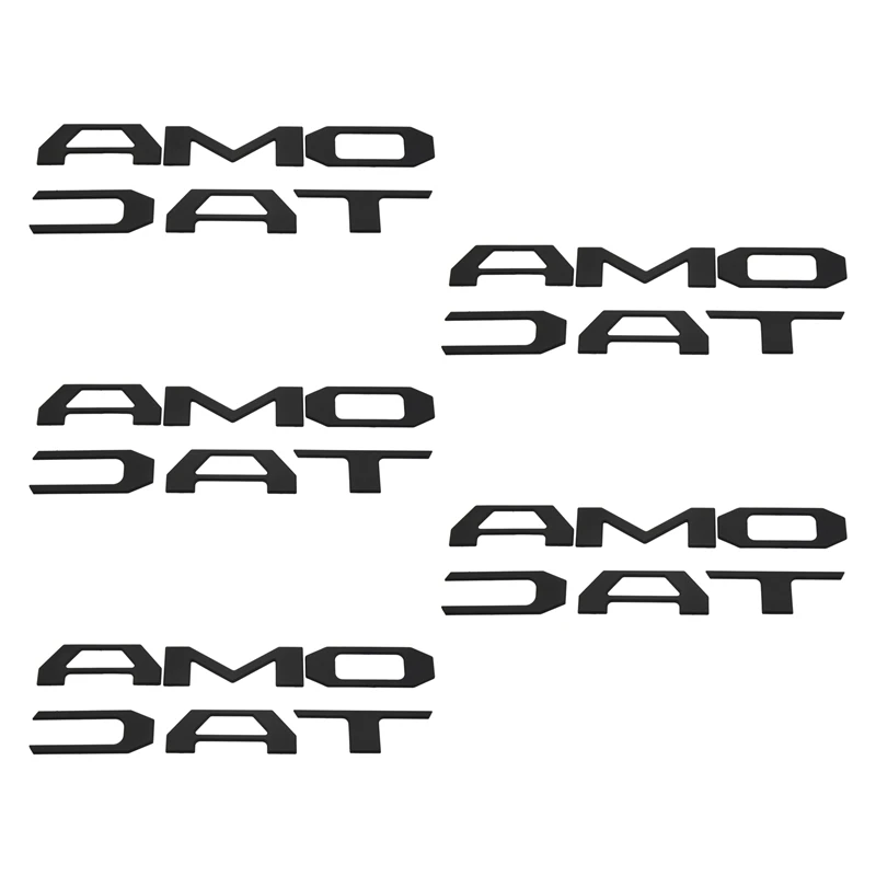 

5X 3D Raised Tailgate Insert Letters Emblem For Toyota Tacoma 2016-2019 Emblem Inserts (Matte Black)