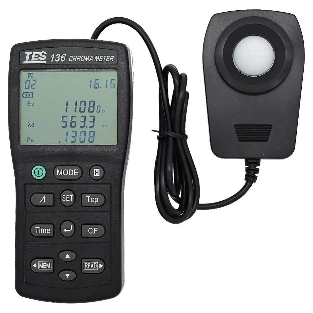 

tes-136 chroma meter light lux meter Color thermometer meter