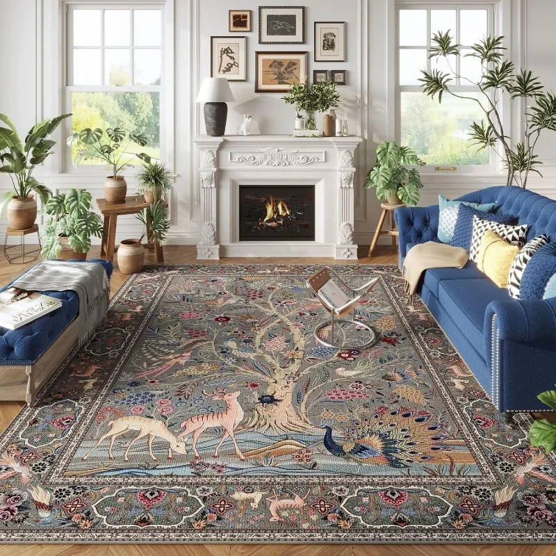 Винтажный ковёр из полиэстера для гостиной и спальни