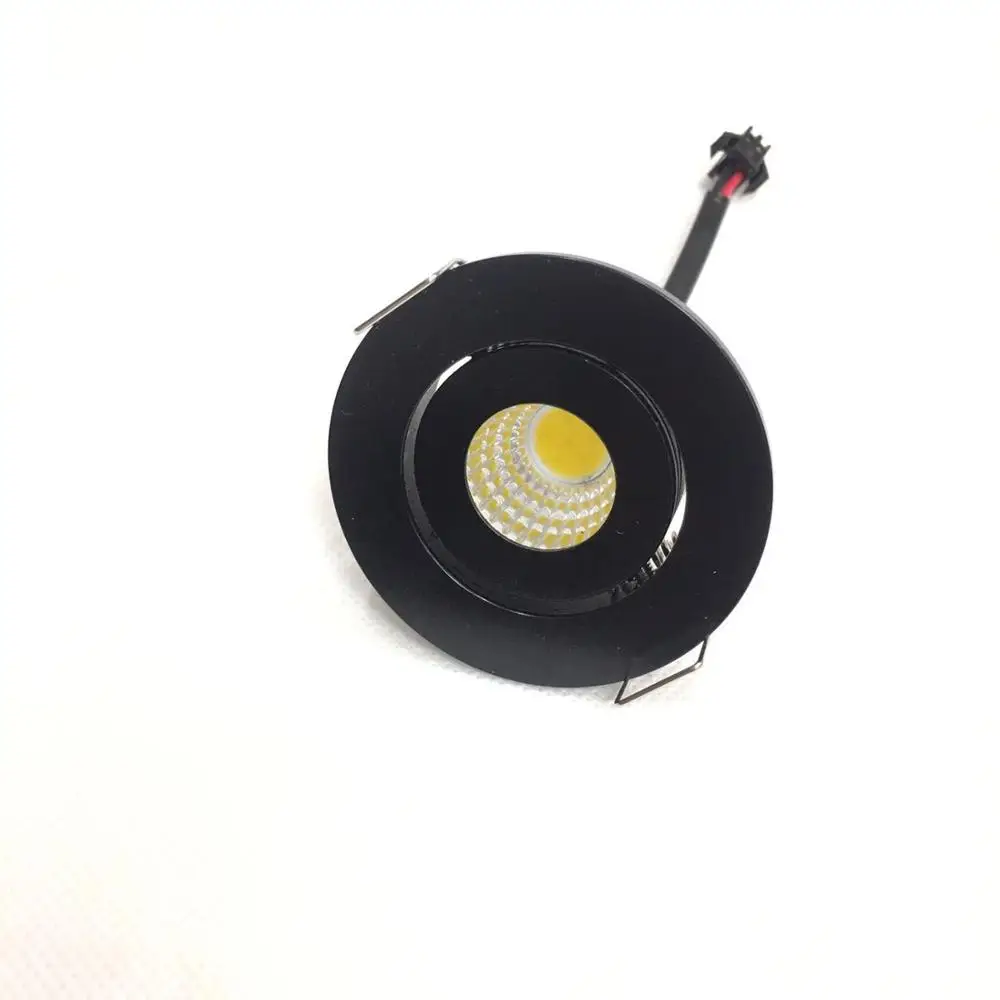 LightPack из 10 мини-черных встраиваемых светодиодных потолочных светильников