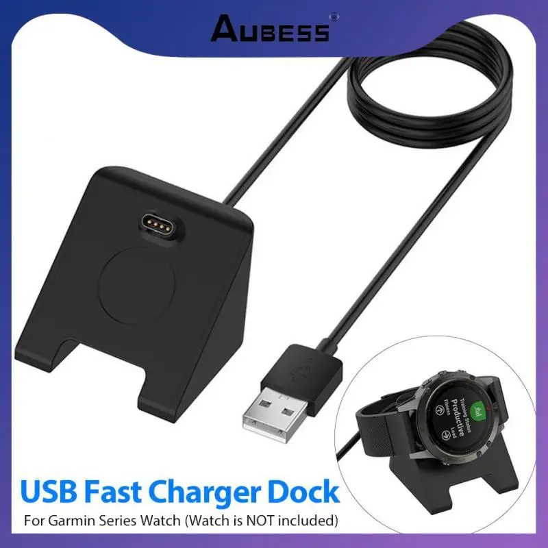 

1PC USB Fast Charger Dock Cable Portable Fast Charger Dock Wide Compatible For Garmin Fenix 6S/6/6x Watch Charging Cable