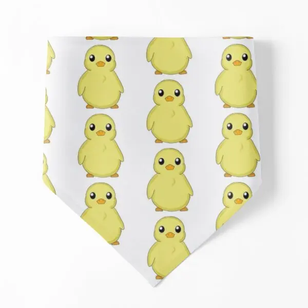 

Kawaii Chibi Duck Dog Bandanas Towel Neckerchief Kerchief Pet Scarf Christmas Puppy Collar Accessories Holiday Party Print