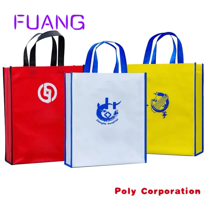 Fully color print Eco Friendly die cut manufacturing custom algeria shopping recycled pp woven bag