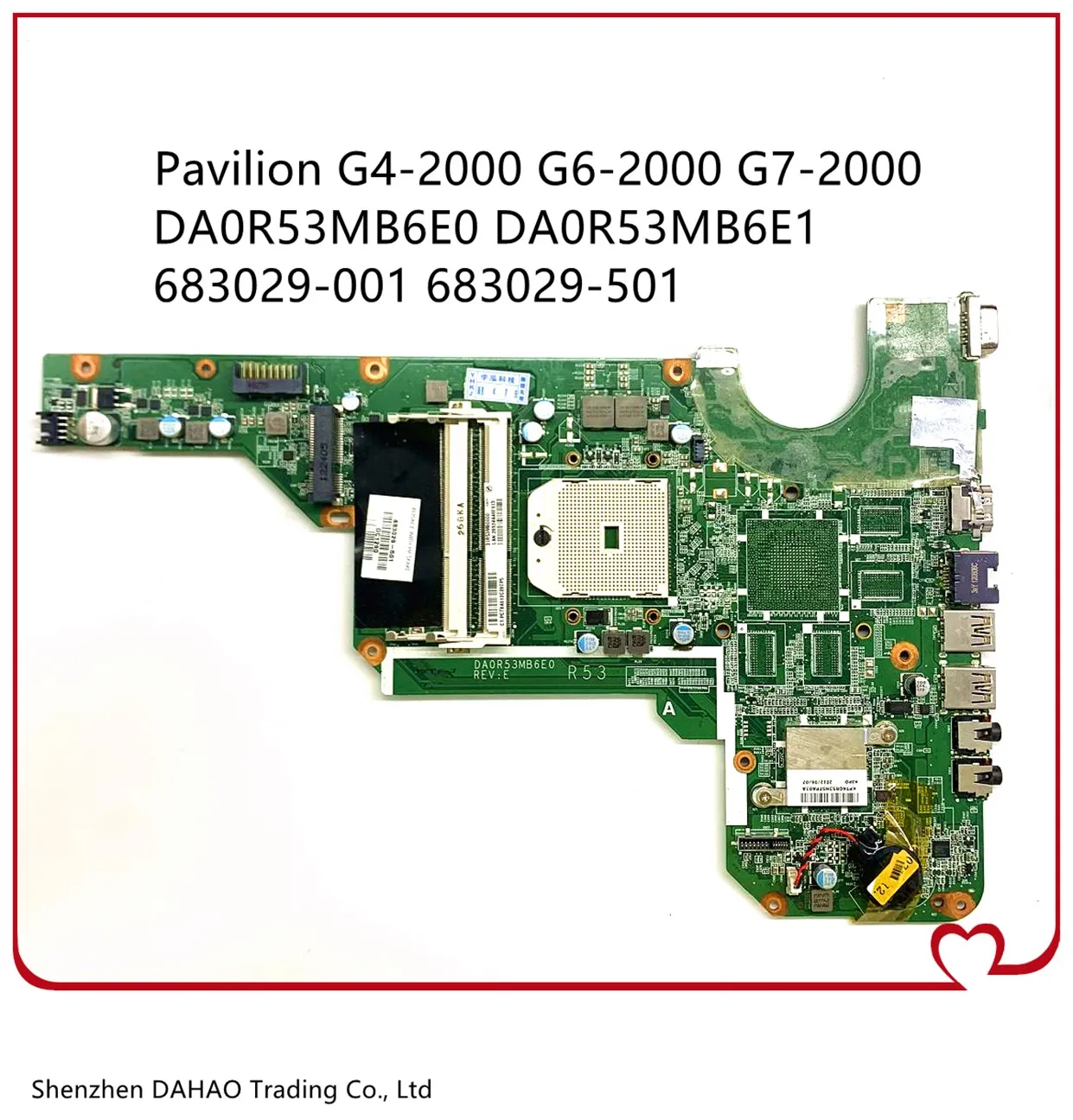 

Материнская плата DA0R53MB6E0 DA0R53MB6E1 R53 для ноутбука HP Pavilion