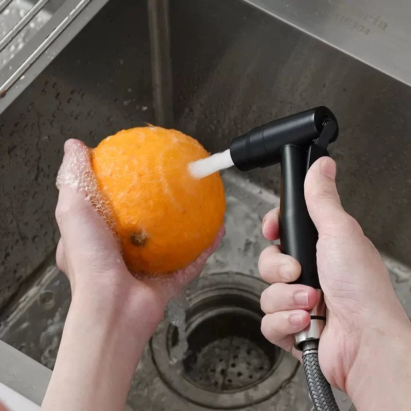 Черная кухонная раковина из нержавеющей стали 304 насадка для душа выдвижной