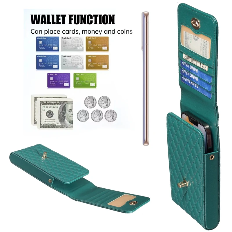 Wallet Small Fragrant Wind Bag With Shoulder Rope Case For iPhone Xiaomi Redmi Huawei OPPO VIVO Moto Google Nokia Realme Infinix