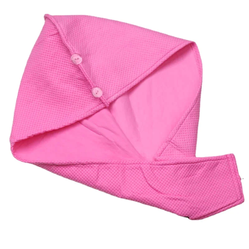 

Buckskin Towel Hair-Drying Cap Women's Absorbent Turban Long Super Strong Shower Cap Color Random
