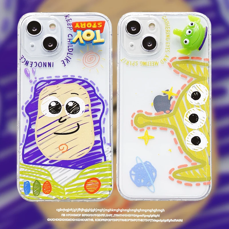 

Disney Buzz Lightyear Phone Case for iPhone 11 12 13 mini pro XS MAX 8 7 6 6S Plus X 5S SE 2020 XR clear case