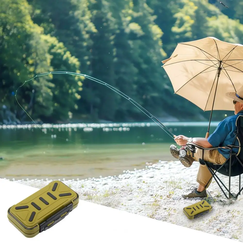 Коробка для хранения рыболовных аксессуаров прозрачная крышка коробка снастей