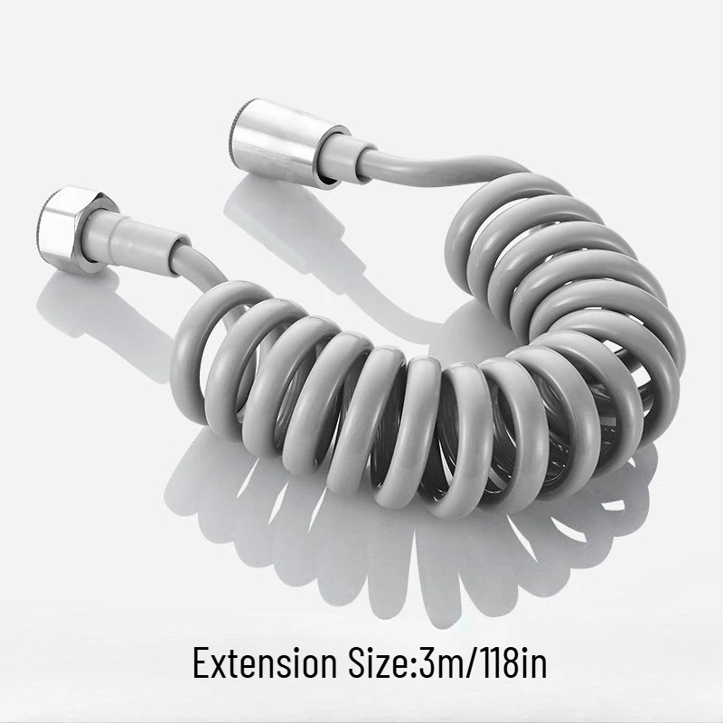 

2/3/5 м садовый шланг для воды, выдвижной шланг для полива, выдвижной душевой шланг, гибкая спиральная труба для ванной комнаты, биде, туалета, сантехники