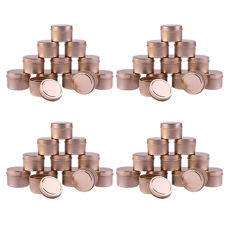 

48 шт., жестяные контейнеры для свечей, 4 унции, банки для свечей для изготовления свечей, декоративно-прикладного искусства, хранения и много...