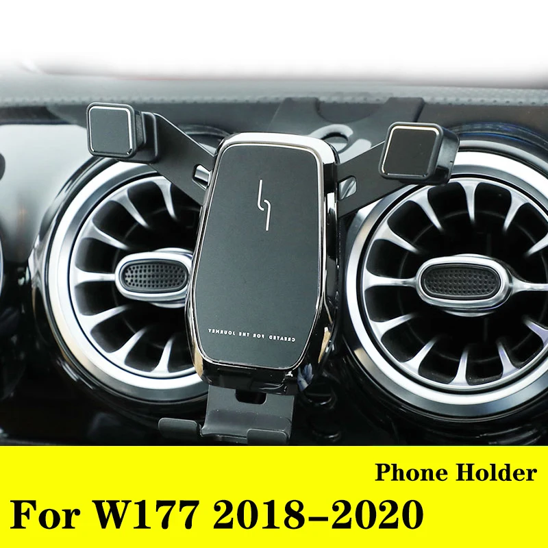 

Держатель для телефона для Mercedes W177 V117 35 AMG A200 220 A250, подставка-держатель с креплением на решетку вентиляции для автомобиля, черный, серебристый, красный, золотой, 1 шт.