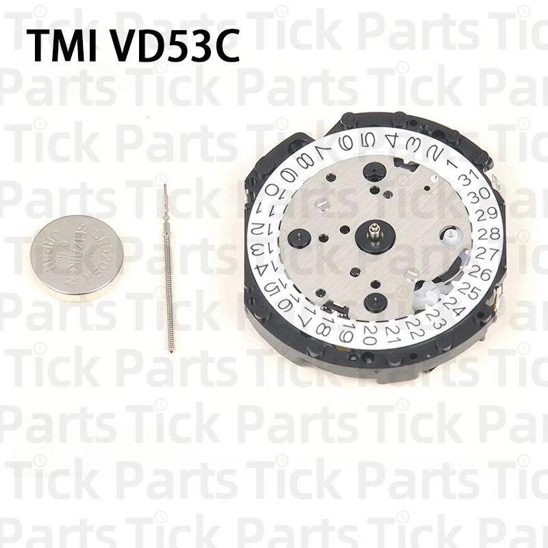 Новый оригинальный японский многофункциональный кварцевый механизм TMI VD53C 3 6 9