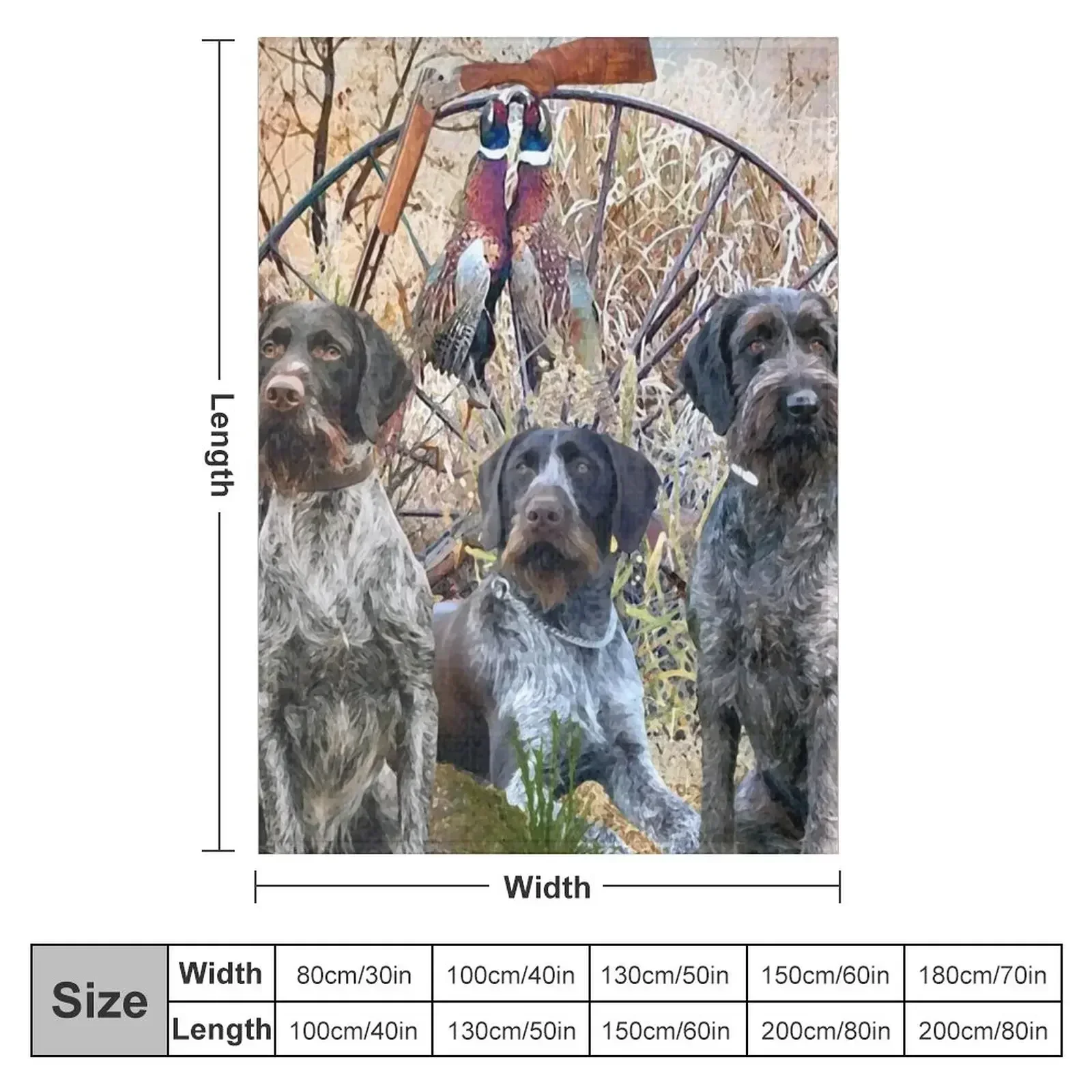 Немецкие ворсовые указатели с фазанами (GWP) фланелевые мягкие плед-одеяла