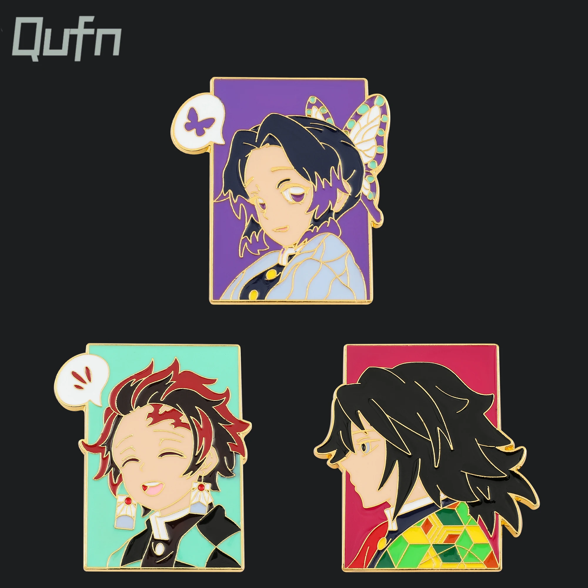 

Kamado Tanjirou Cartoon Metal Badge Brooch Accessories Kimetsu no Yaiba Figure Jewelry Cute Anime Pins for Backpacks Jewelry
