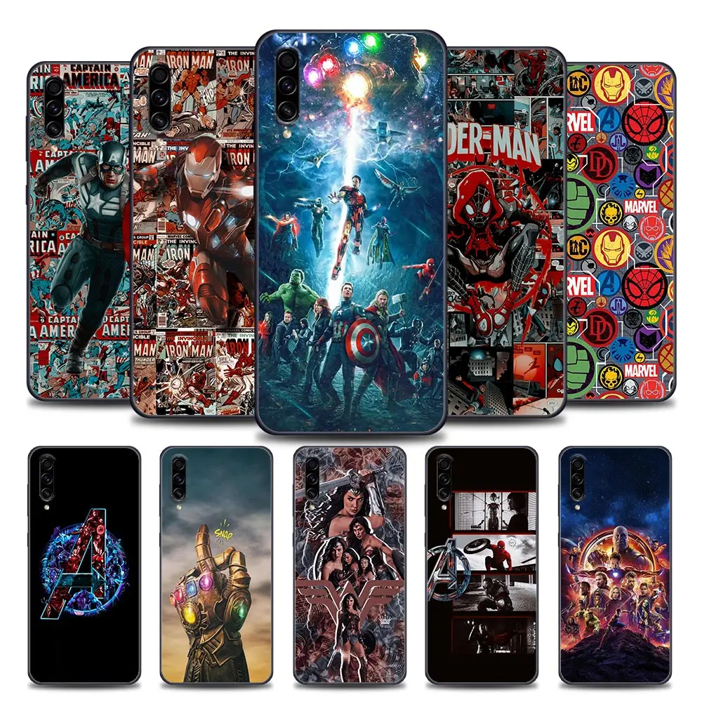 

Avengers Marvel Samsung Case for A10 e S A20 A30 A30s A40 A50 A60 A70 A80 A90 5G A7 A8 2018 Soft Silicone