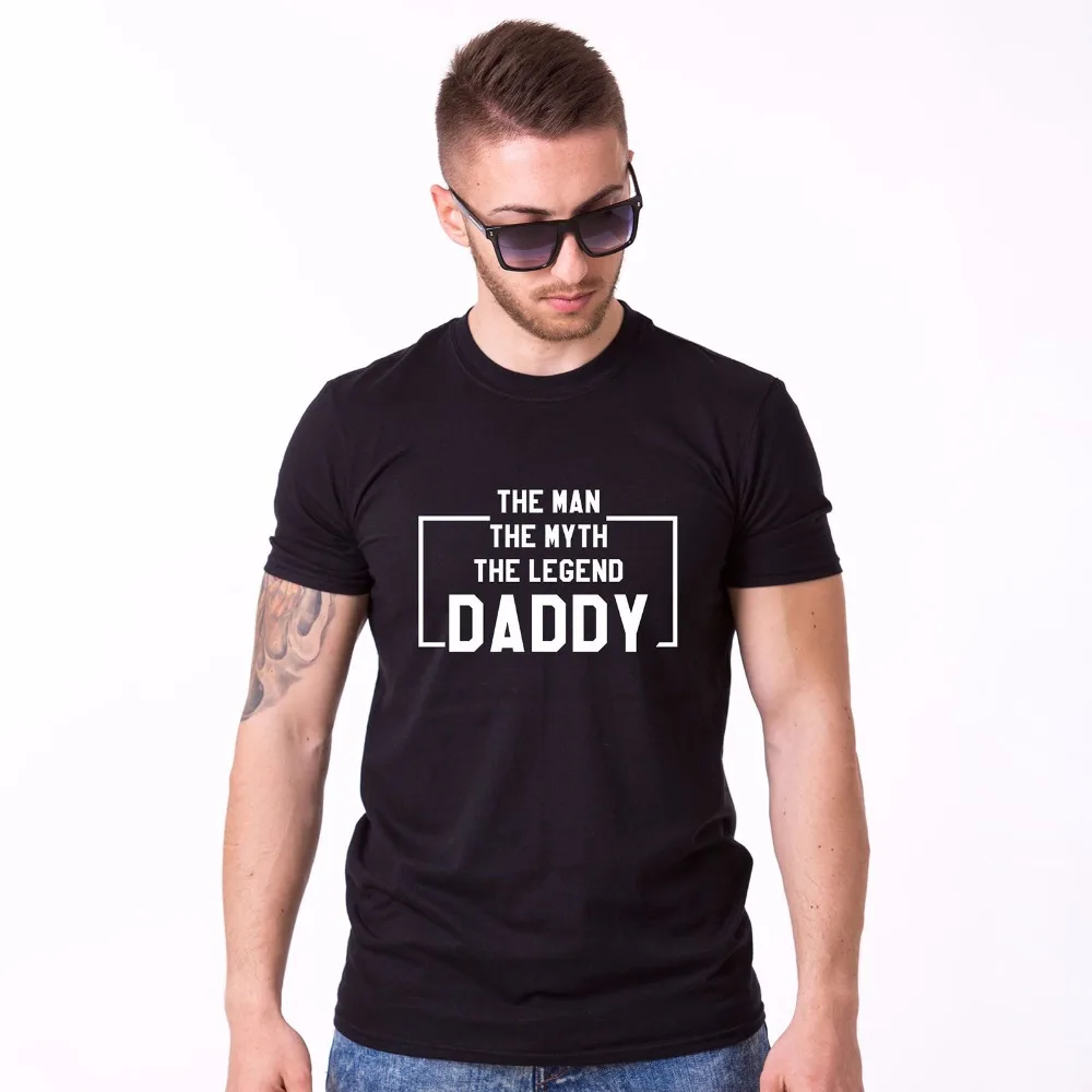 

Fashion Mens Cool Short Sleeve Men T-Shirt Father'S Day Daddy The Man The Myth The Legend Papa Teestreet Wear Top T Shirt