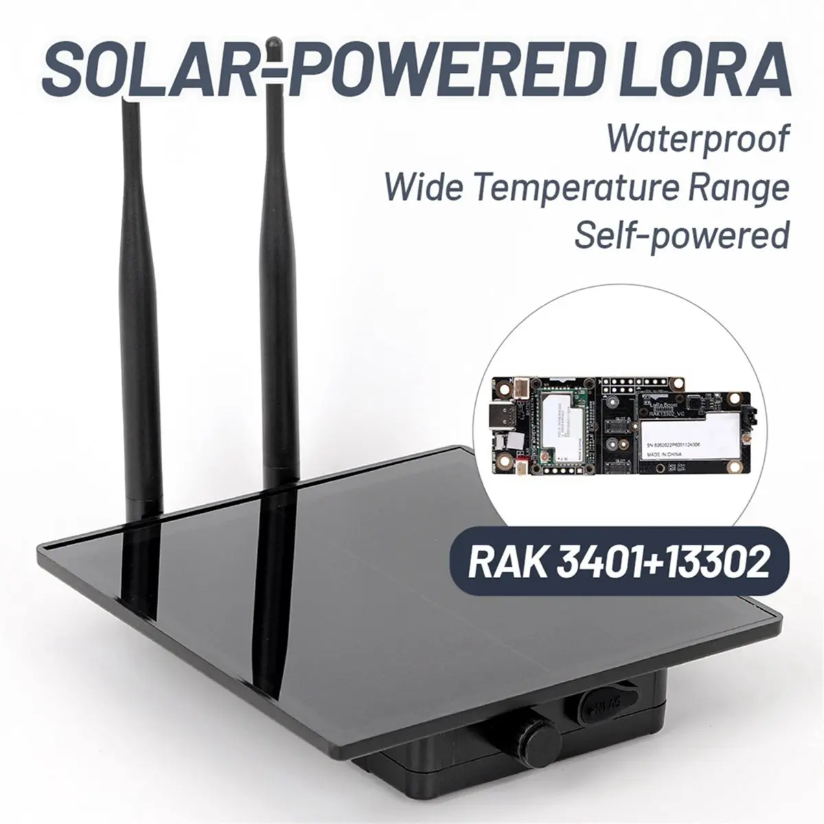 Фото (DT93) D5L-R3 Комплект солнечного Mesh-ретранслятора Meshtastic Meshcore Lora WisMesh 1W Booster LoRa Module NRF52840 30dBm 915MHZ №3