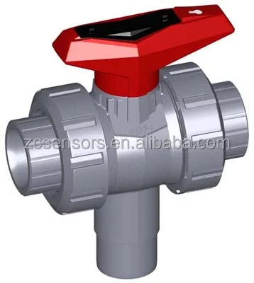 

+GF+ Signet George Fischer Signet PROGEF Standard 3-Way ball valve type 543 Horizontal/L-port With butt fusion spigots