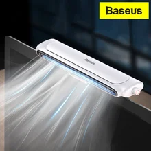Baseus hanging screen vertical dual-use fan mini infinitely adjustable wind chiller adjustable angle office household USB fan