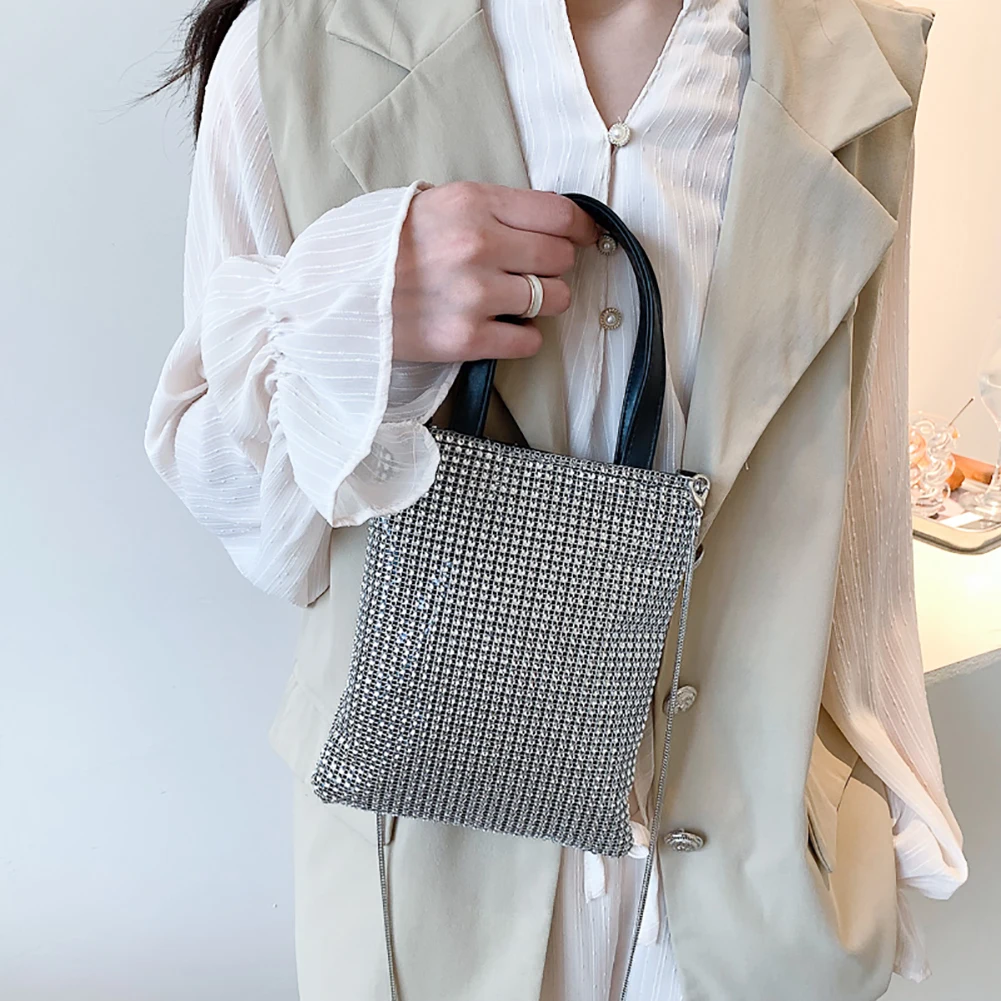 

Новинка 2020 г., женская сумка-мешок стразы, большая сумка из искусственной кожи для женщин, большой размер, сумка-тоут через плечо, сумки через...