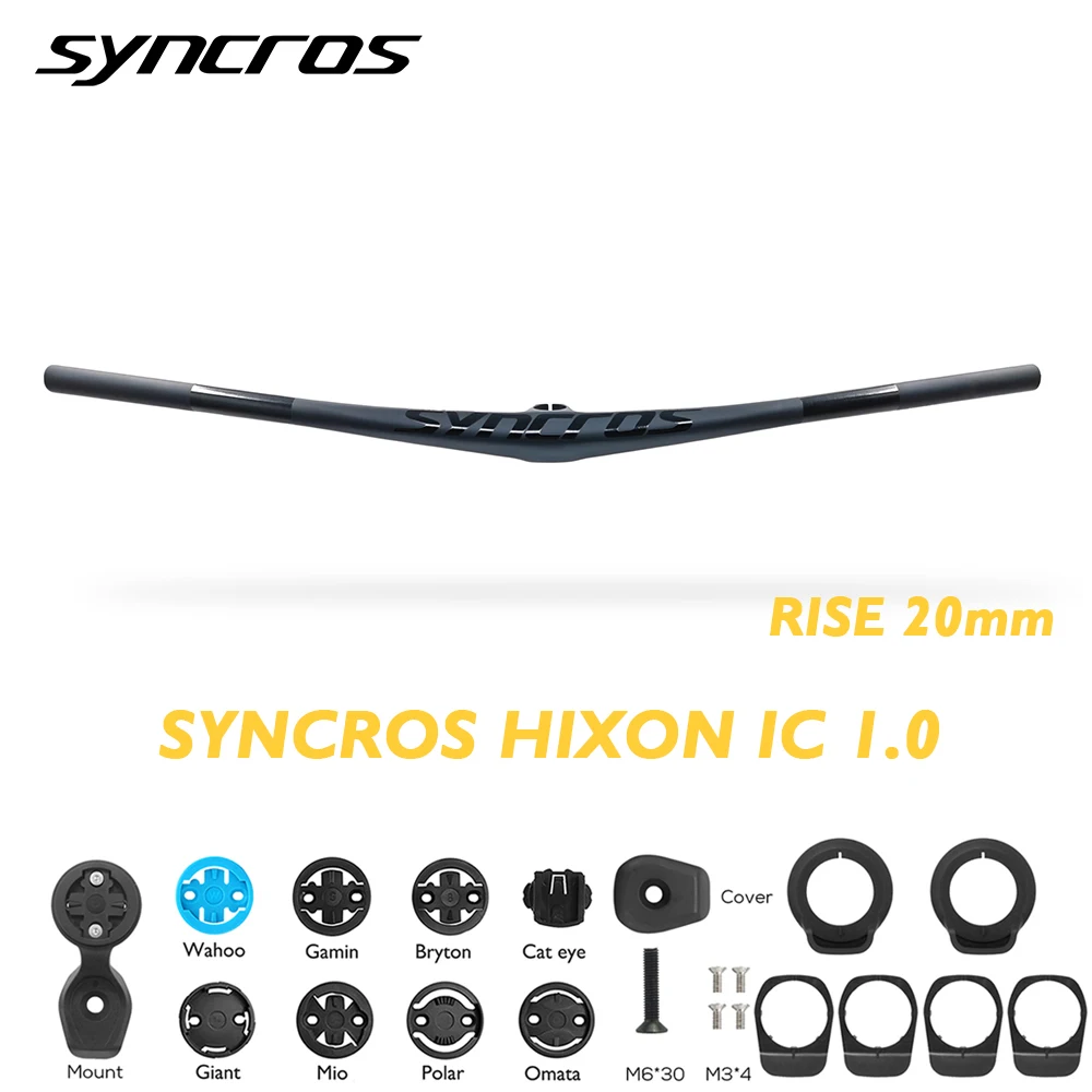 SYNCROS HIXON IC 1 0 RISE 20 мм карбоновый велосипедный Интегрированный руль для горного