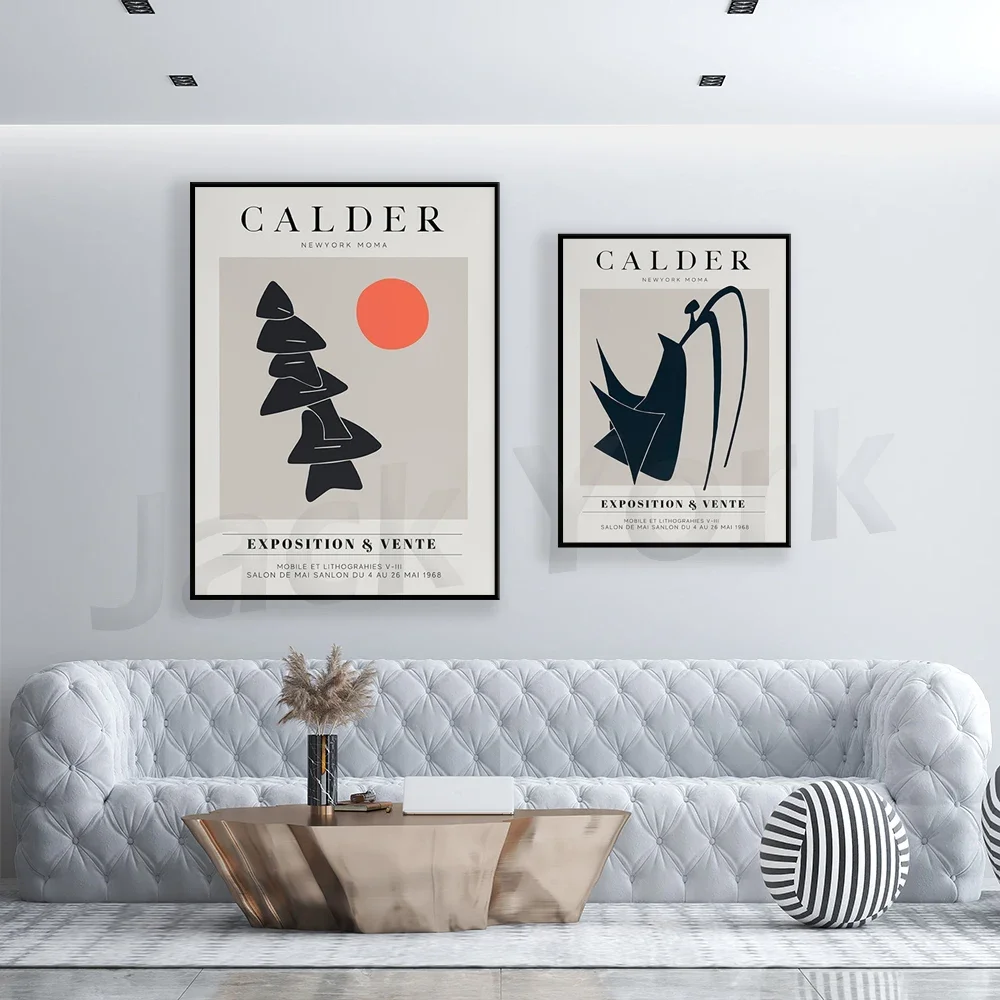 Оригинальный выставочный постер для печати Calder динамический Lithograph 1968 M0MA
