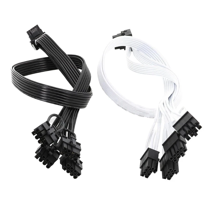 

4xCPU 8pin to 16Pin Male PCI-E 5.0 12VHPWR RTX4090 90 Degree Elbow for Corsair