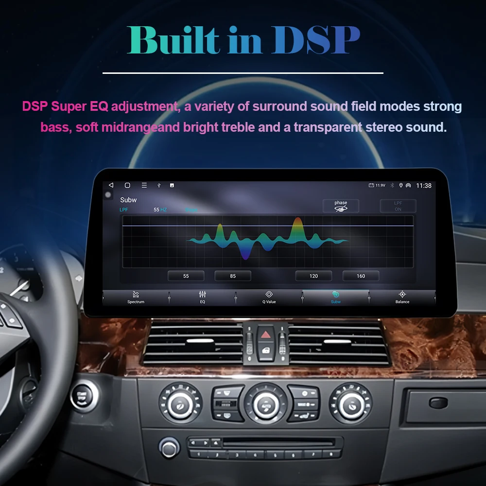 Фото Android 15 Беспроводной Carplay для BMW 3 4 серии F30 F31 F32 F33 F34 F36 2013-2019 NBT EVO Система Сенсорный экран GPS-навигация QLED №4