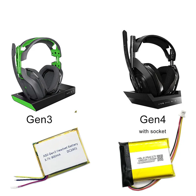 Сменный литиевый аккумулятор для беспроводных игровых гарнитур Dolby ASTRO A50 A20