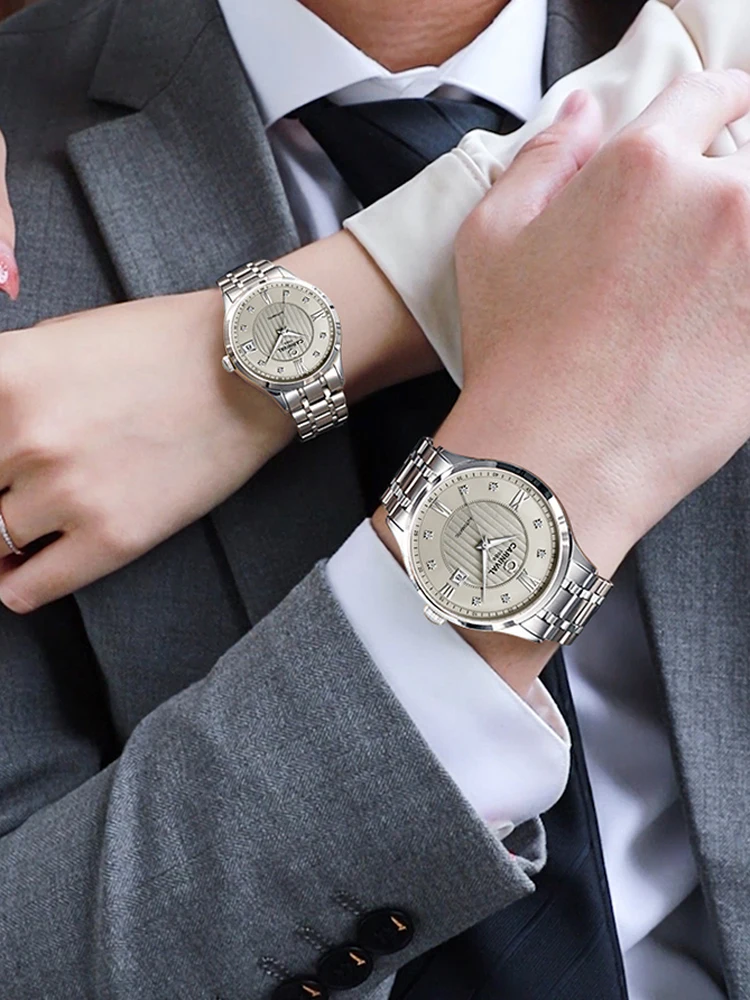 Carnival Watch for Men Business Automatic Stainless Steel Waterproof Luminous Date Luxury Casual Women MIYOTA Mechanical Watch