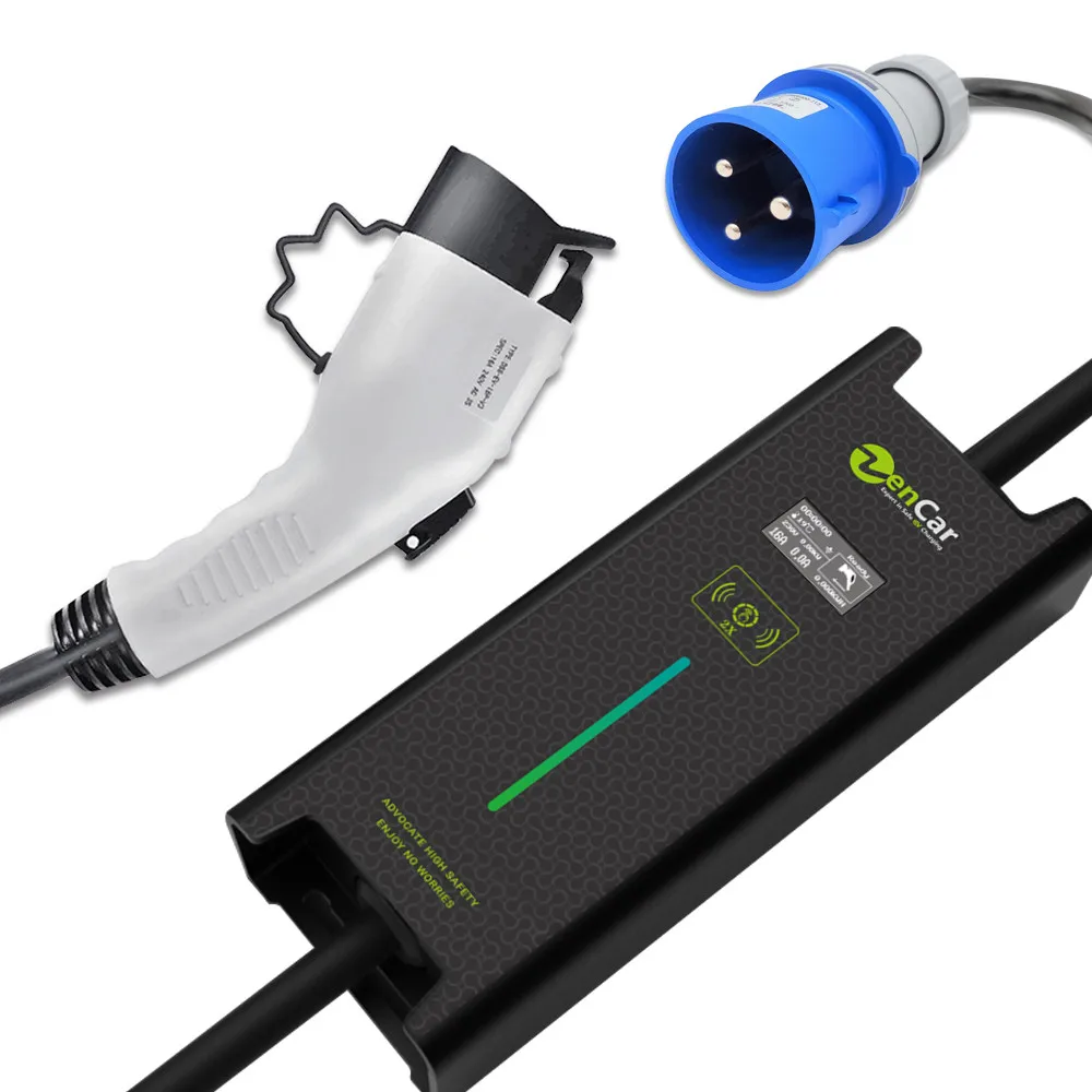 

32A 7KW SAE J1772 type 1 ev portable charger Zencar evse level 2 car ev charger