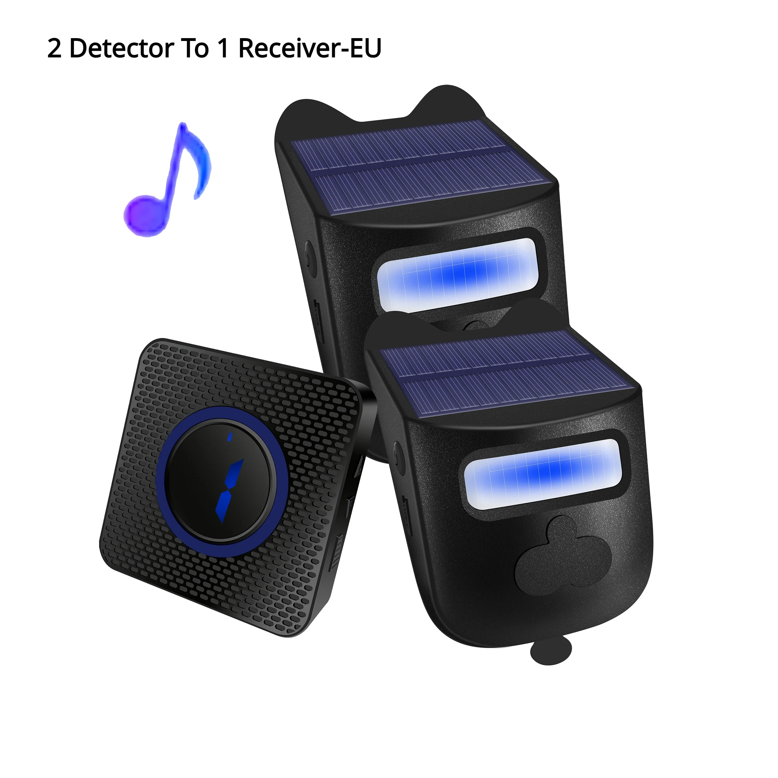 

Солнечные беспроводные дверные звонки с дальним радиусом действия, сигнализация для подъездной дорожки, уличный датчик движения и детектор, система оповещения о безопасности