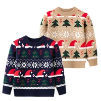 christmas sweater for kids winter warm clothes baby girl boy knitted sweater children christmas costume 1 to 6 years old
