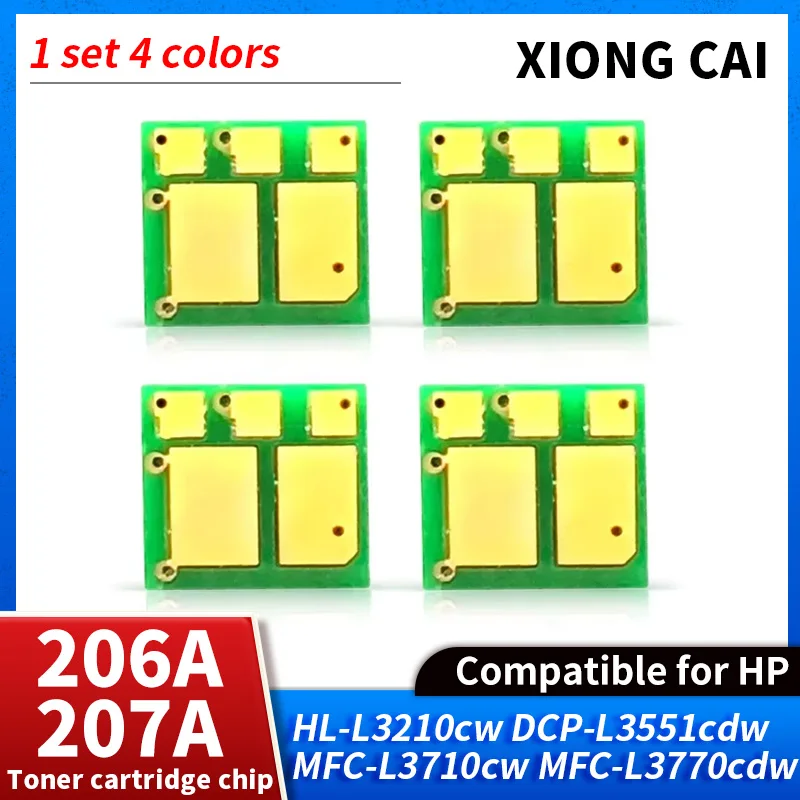 206A 207A чип картриджа с тонером для HP M255dw M255nw M282nw M283fdn M283fdw M255 M282 M283 W2110A W2210A W2110 W2210