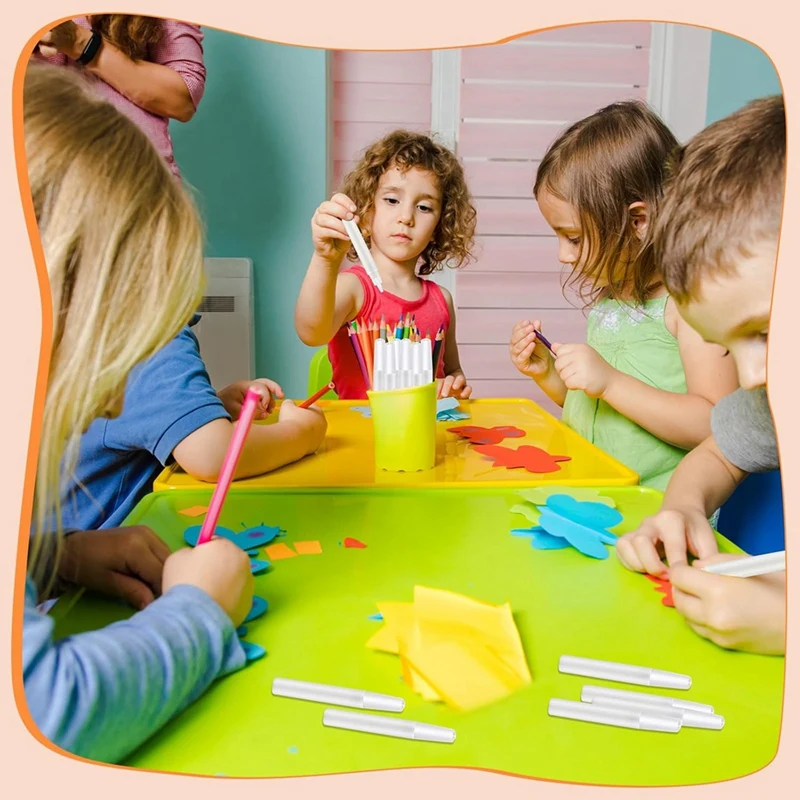 50 шт. художественные белые ручки с клеем быстросохнущие липкие клеевые точное