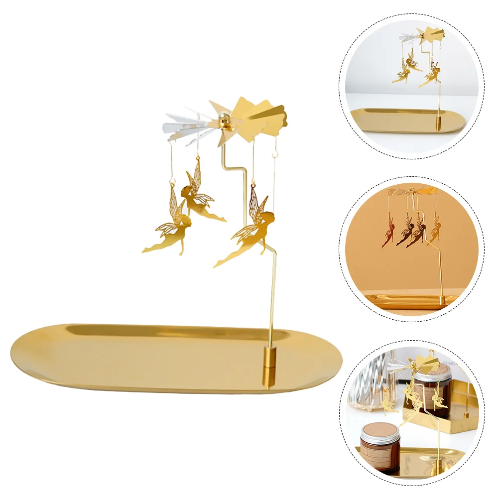 

Holder Rotating Tealightholders Tea Light Metal Stand Decorative Vintagecandleholder Christmas Carousel Candlestick Elf Hanging
