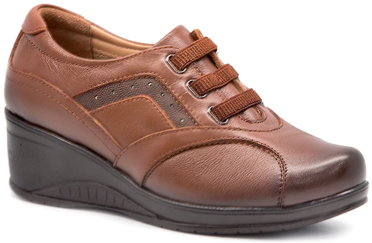 

Forelli 57602 Taba 2021 Winter Season Women Shoes Comfortable Casual Genuine Cow leather Orthopedic Toe Bağcıksız Wheel